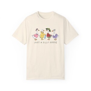 Comfort Colors® Just a Silly Goose Shirt | Funny Goose T-Shirt | Retro Animal Graphic Tee | Cute Farm Shirt | Whimsical Summer Tee image 10