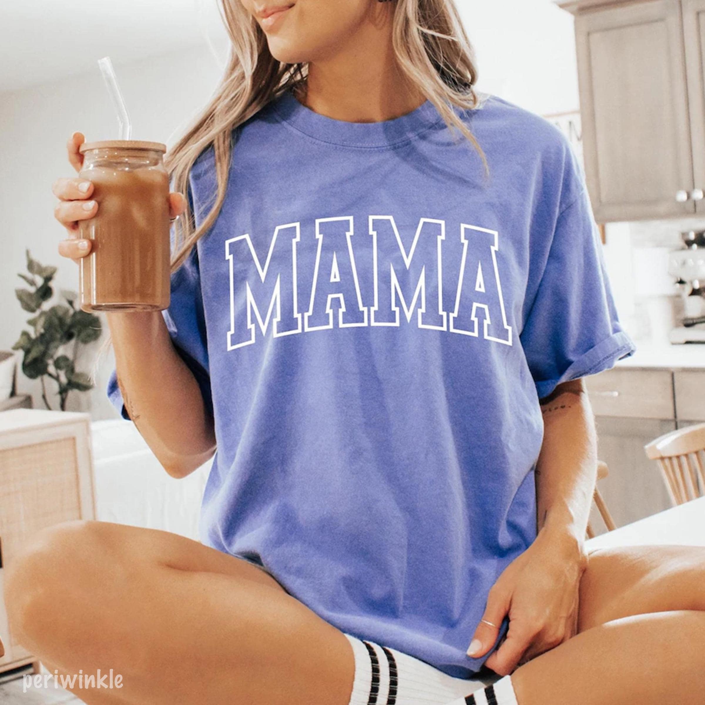 Comfort Colors® Retro Mama Shirt Mothers Day Gift From Daughter for Mom Mama Tshirt For Birthday For Her Baby Shower Christmas