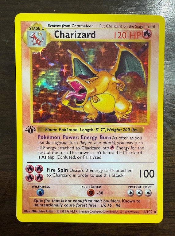 Charizard Shadowless 1st Edition Holo MINT