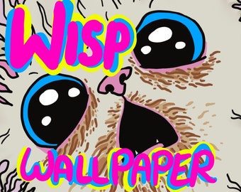 ¡Fondo de pantalla del teléfono Wisp Charity! ¡Dos dibujos de este bebé skrangly desagradable! ¡Descarga digital! ¡Todas las ganancias se destinan a Rags to Riches Animal Rescue!