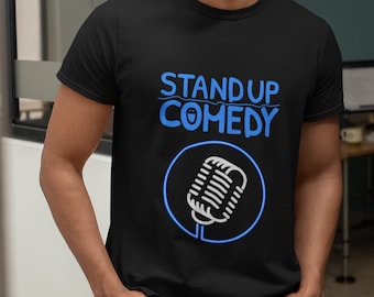 Stand Up Comedy Shirt - Mic Graphic T-Shirt - Geschenk für Comedian oder Fan