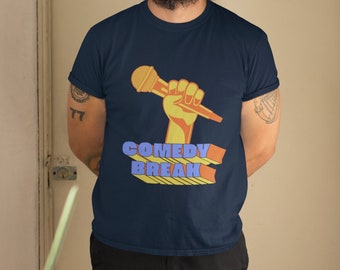 Stand Up Comedy Shirt - Mic Graphic T-Shirt - Geschenk für Comedian oder Fan