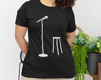 Stand Up Comedy Shirt - Mic Graphic T-Shirt - Geschenk für Comedian oder Fan