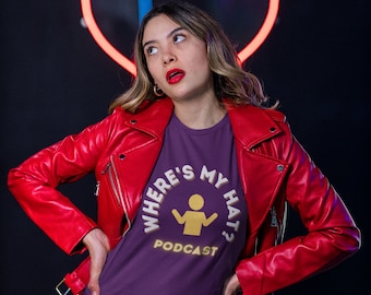 ¿Dónde está mi sombrero? Camiseta de podcast - Camiseta gráfica de comedia - Regalo para amante de podcast - WMH Merch