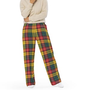 Buchanan Tartan Loungebroek Pyjama / Schots Plaid Unisex Casual Loungewear Wijde pijpenzakken