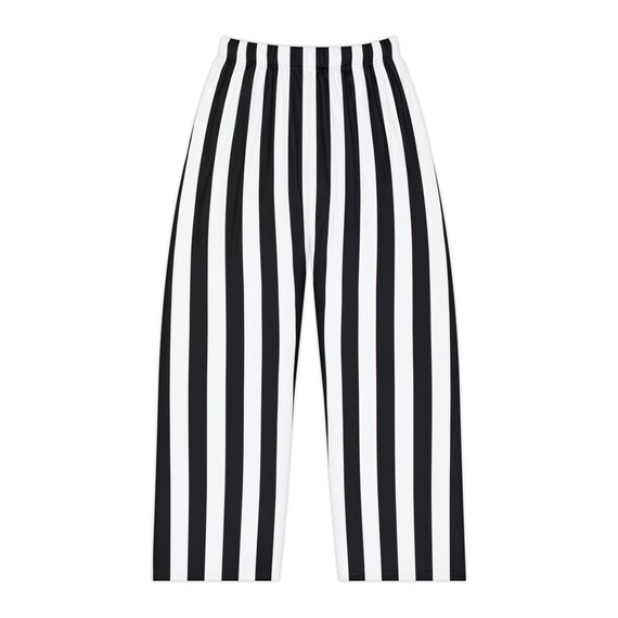 Black and white striped pajama pants hotsell