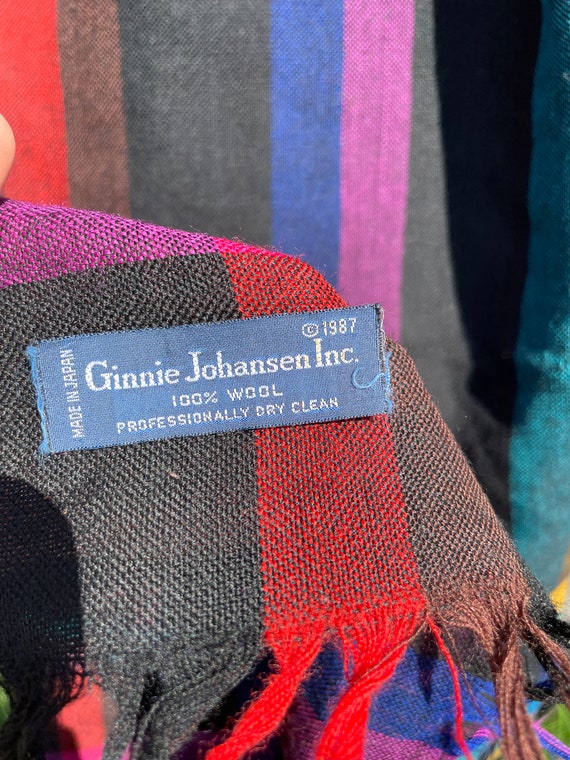 Vintage Ginnie Johansen Inc. Brand Scarf Oversize… - image 3