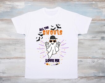 Alle GHOULS love me png, Sublimation png, Baby Shirt Design, Kleinkind Junge Shirt Design, Halloween Shirt Design