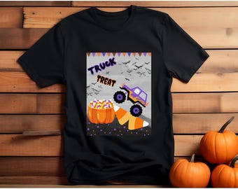 LKW oder Leckerei png , Sublimation png , Baby Shirt Design, Kleinkind Junge Shirt Design, Halloween Shirt Design, Monster Truck png