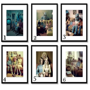Out of this World: Alien Familienportrait als Print, Postkarte oder Instax Print