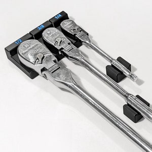 Ratchet organizer holder for tool box - Magnetic