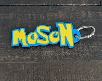 Personalized 3D Printed Pokemon Keychain, School Backpack Name Tag