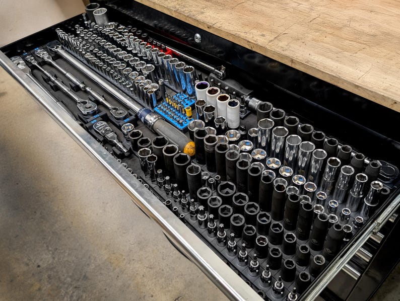 Socket Organizer Holder for Toolbox- Modular and Magnetic Base - Etsy