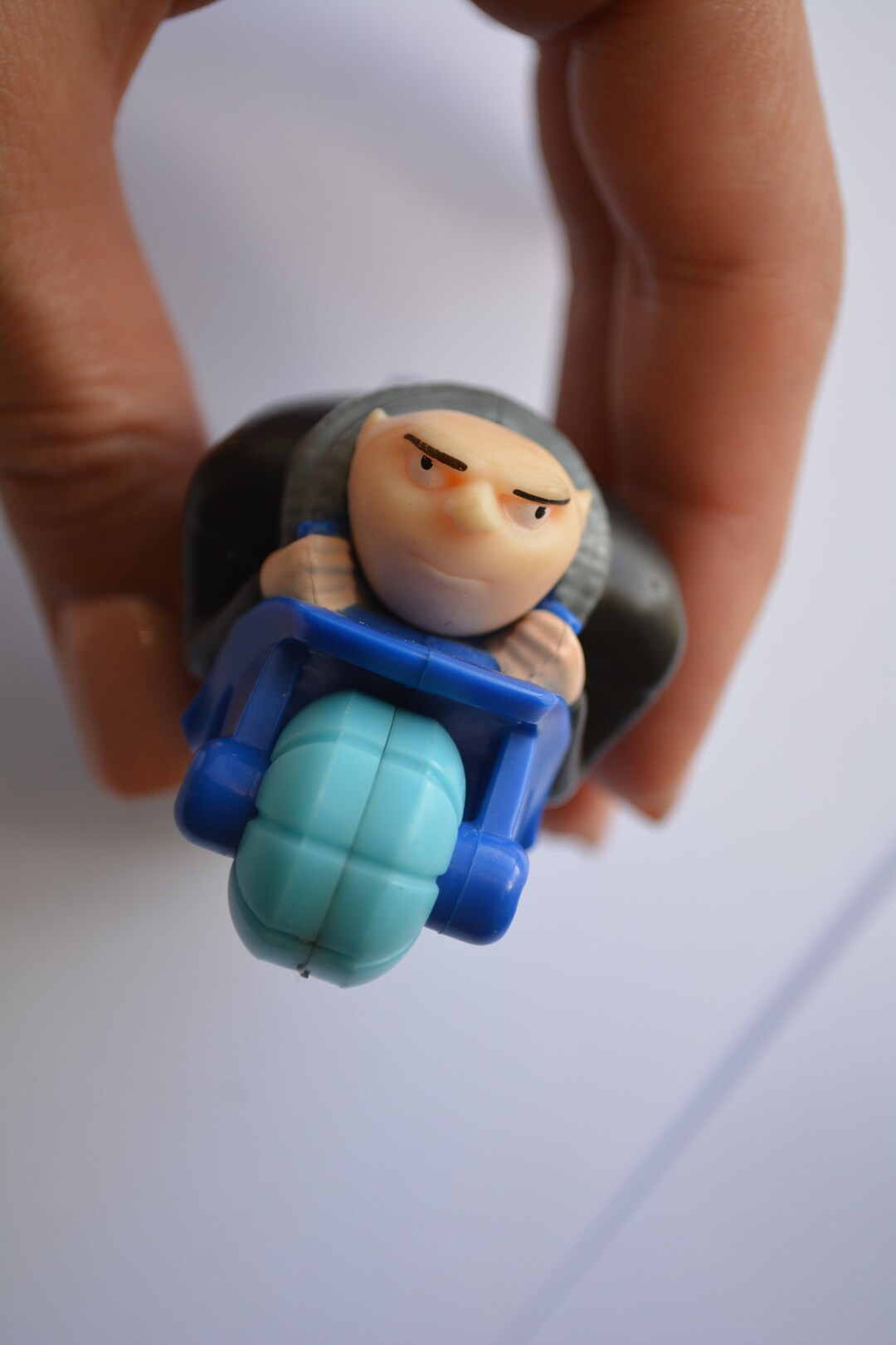Mcdonalds Despicable Me 3 Gru Toy Figure on His Hydrocycle Creaks When Driving Used Please Look at the Pictures Etsy