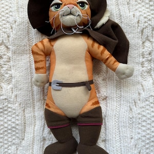 【日本未発売】長くつをはいたネコ　シュレック　プス　ぬいぐるみ 長靴をはいた猫 長ぐつをはいたネコ ぬいぐるみ プス シュレック