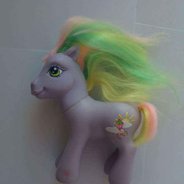 Hasbro G3 My Little Pony MLP Spring Breeze Purple Pony Rainbow Hair 2004 Used Please look at the pictures