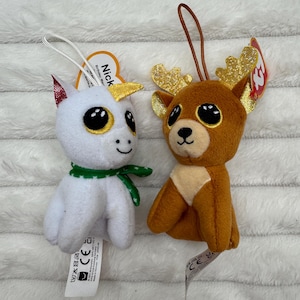 Reggie The Reindeer Ty Christmas Festive Mcdonalds Happy Meal Nicky Unicorn Dirty Used Please see pictures