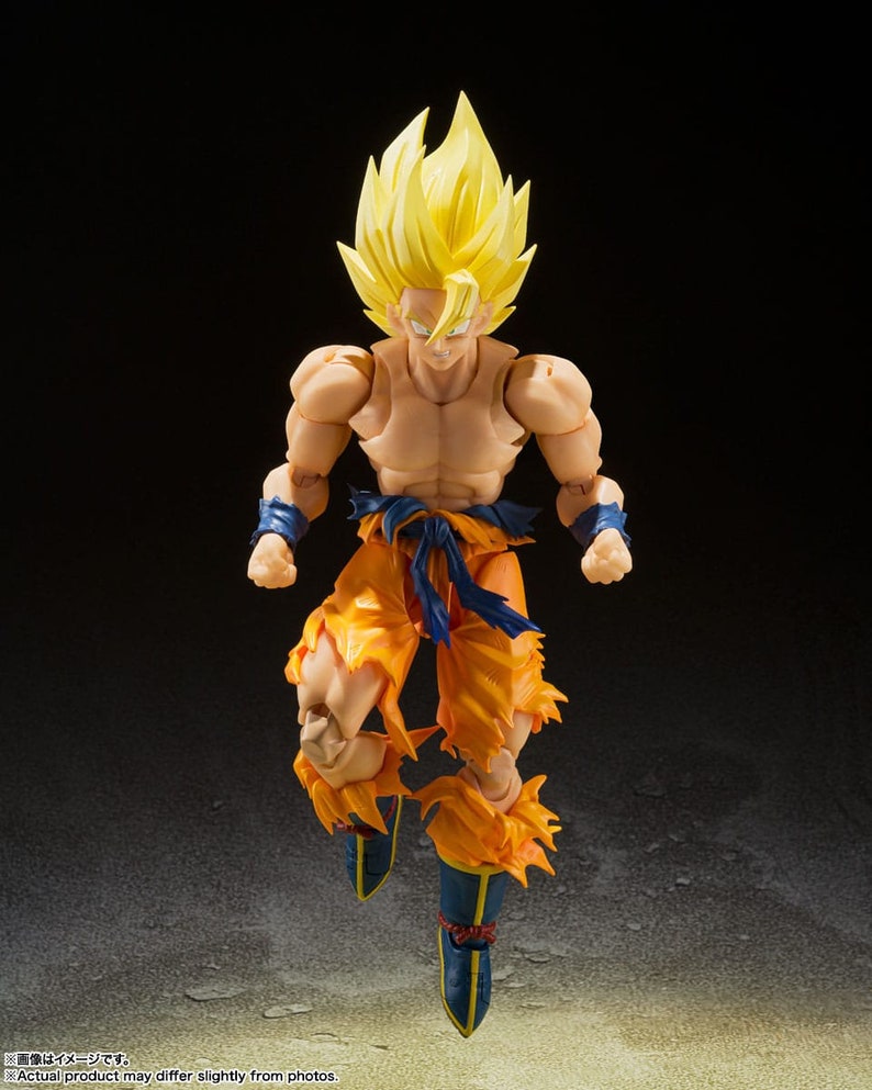 Dragon Ball Z S.h. Figuarts Action Figure Super Saiyan Son Etsy