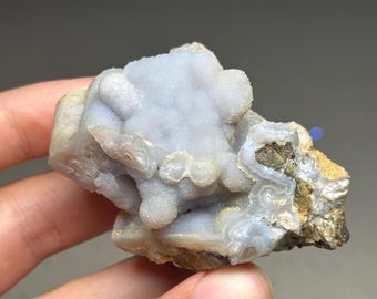 Anhidrita Pseudomorfa de Calcedonia Azul #3 - Rumipata, Inchuña, Perú