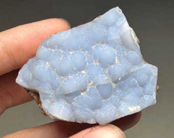 Anhidrita Pseudomorfa de Calcedonia Azul #2 - Rumipata, Inchuña, Perú