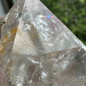 Herkimer Diamond Quartz with Carbon Crystal Inclusion - Large size, 104 grams - Mohawk Valley Mine, Upstate New York