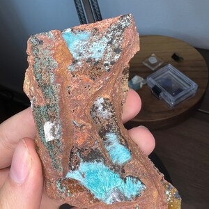 Large ppl Aurichalcite in Calcite - Very Scare Collector&#39;s Specimens - Ojuela Mine, Durango, Mexico #4