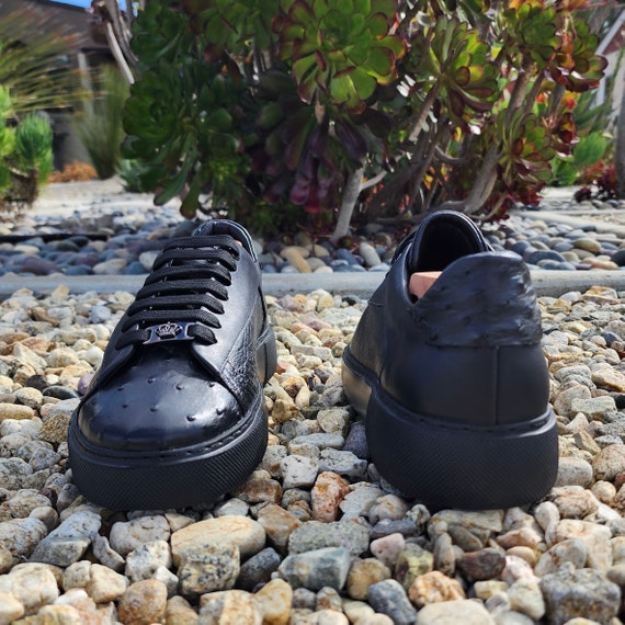 Top Quality Mens Designer Black Leather Sneakers With Zipper Closure And  Number On Side From Huwai11, $91.31 | DHgate.Com