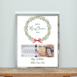 Christmas Gift Your First Million / One Million Pounds / Custom Digital Download / Cash Gift / Personalised