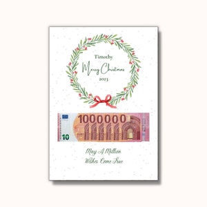 Christmas Gift Your First Million / Custom Digital Download / Cash Gift / Personalised