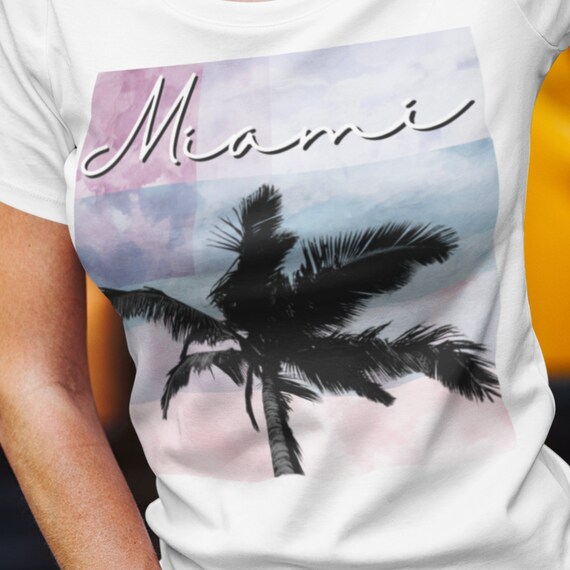 Miami palm tree shirt cheap