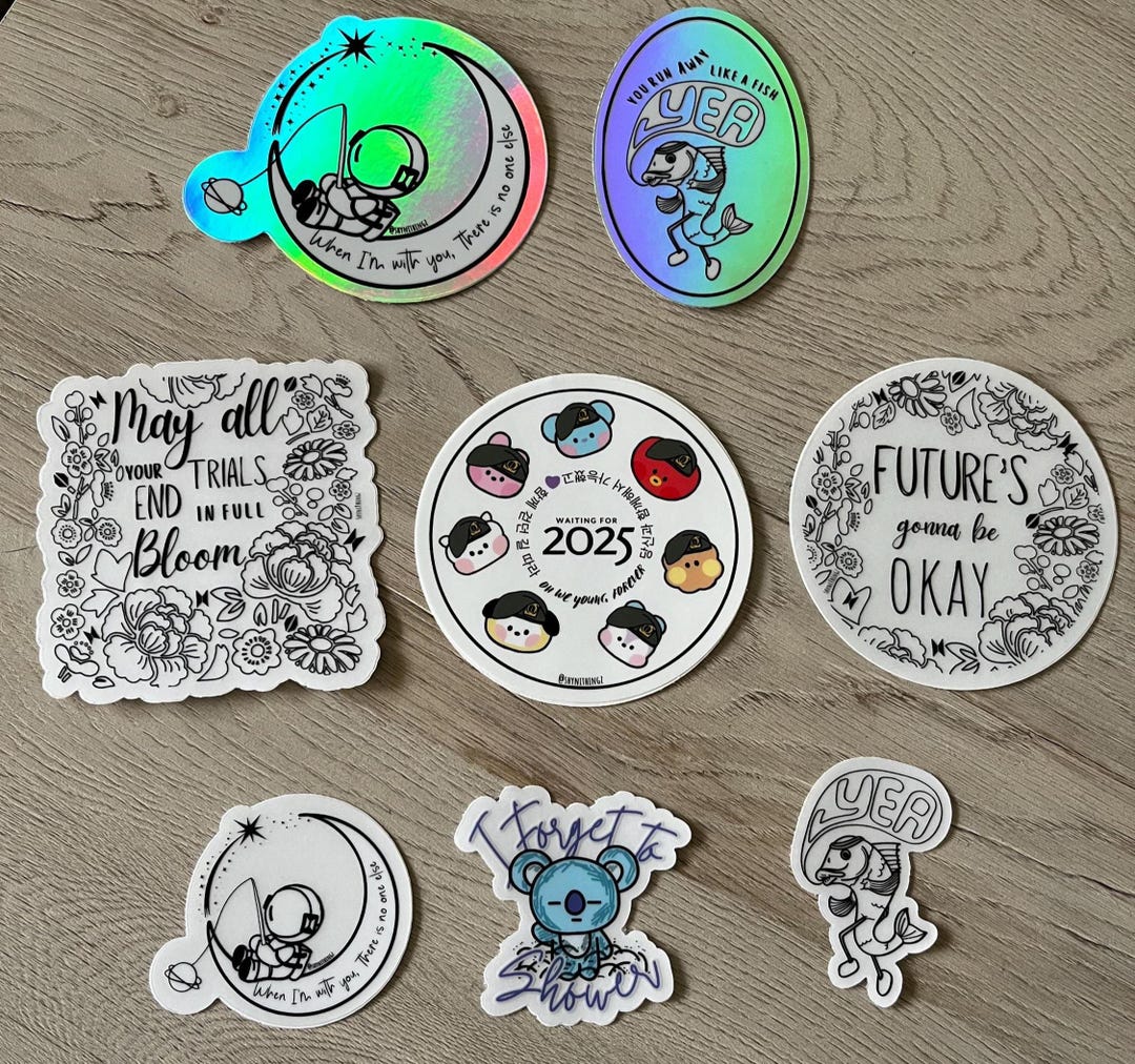 Sticker Lyrics BTS Lyrics Water Resistant Sticker for ARMY - Etsy