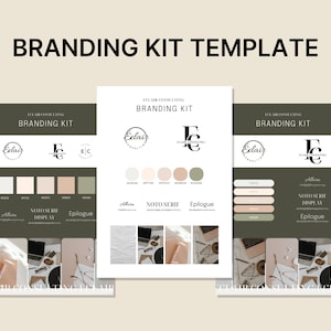 Complete Brand Kit Template for Canva | Digital Download | Editable brand mood board for creatives and small businesses