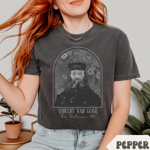 Van Gogh Comfort Colors Shirt The Postman Painting Famous Dark Academia Gifts Aesthetic Clothing Renaissance Shirts Artistic History Tee