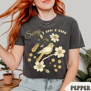 Birding Comfort Colors Shirt Funny Bird Watcher Vintage Tee Birder Gifts For Bird Lover Nature Loving Friend Gift Birds Floral Shirts