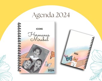 Agenda 2024 Hermanas Mirabal | Agenda en español | Agenda latina | Agenda herencia hispana | Hermanas Mirabal Agenda