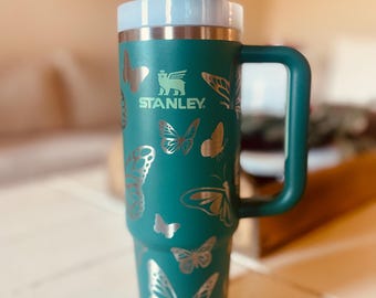 Butterfly Wrap for 40oz Tumbler, Digital Download, SVG and Lightburn file. Custom cups, Butterfly. Digital File Only.