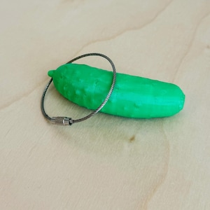 Pickle Keychain. Pickle lovers will love this as Keychain, Backpack Tag, Bag Tag, etc. Great Gift idea for the Dill or Sweet Pickle lovers.