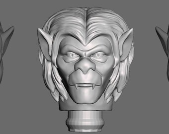 Doo Wolfman custom 3D Printed head for 1/9th scale (aka 8 inch) action figure