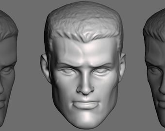 Vintage Soldier Dusty custom 6" 1/12th scale 3D Printed head