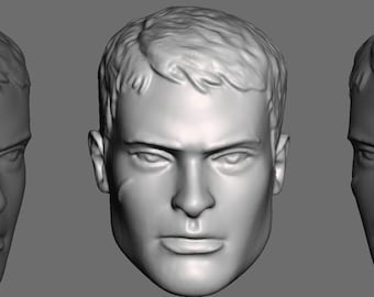 Vintage Soldier Flash custom 6" 1/12th scale 3D Printed head