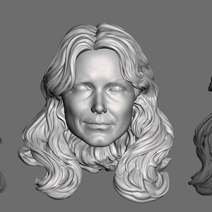 Karen Allen Indy custom 3D Printed head for 1/9th scale (aka 8 inch) action figure