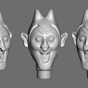 Count Chocula custom 3D Printed head for 1/9th scale (aka 8 inch) action figure