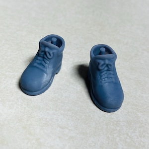 Work Boot (pair) for custom 8&quot; 1/9th scale 3D Printed accessory