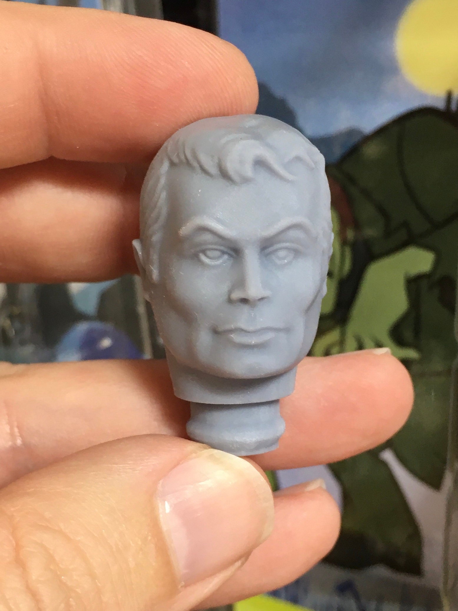 Kenner Six Dollar Man Maskatron Saxon Custom 3D Printed Head for 1/9th ...