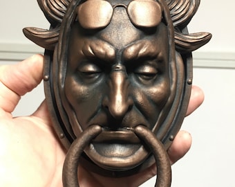 Jacob Marley ~ A Christmas Carol Door Knocker Replica Collectible Copper Finish