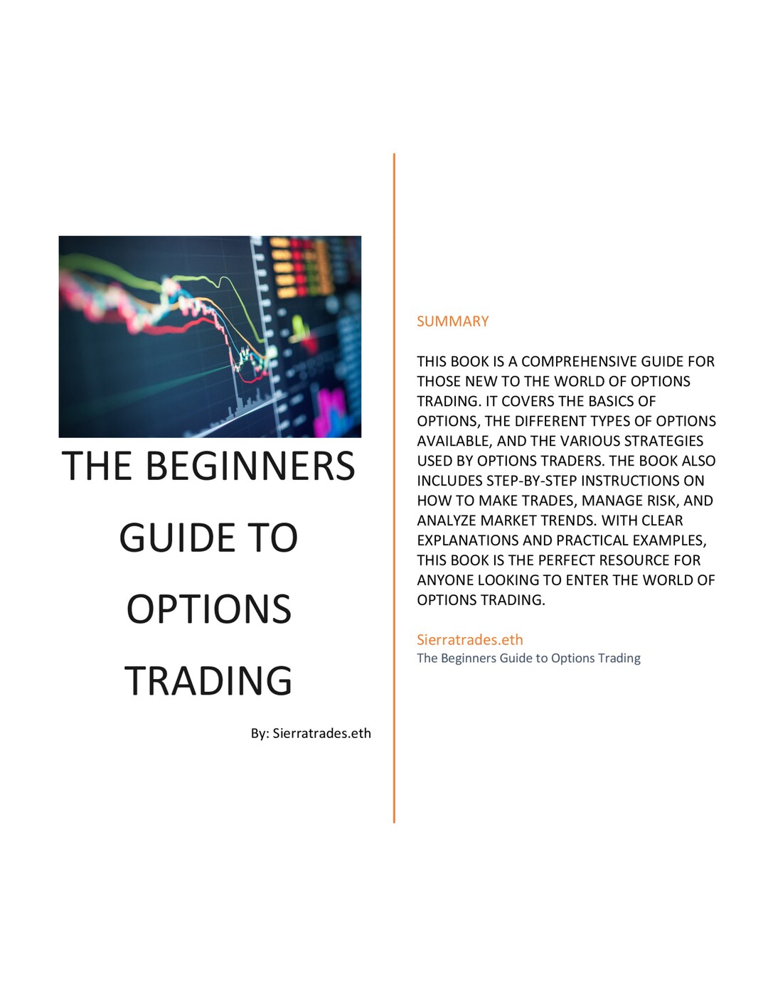 Buy A Beginner's Guide to Options Trading: A Step-by-step Guide to ...