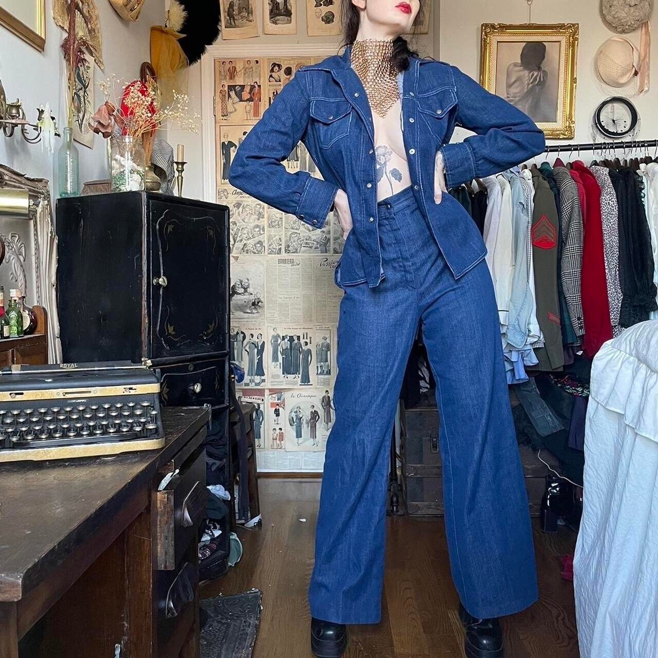 Denim jacket suit deals