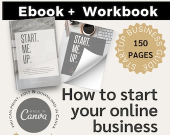 Start Me Up - Cómo iniciar su negocio en línea en 2024 libro electrónico + libro de trabajo