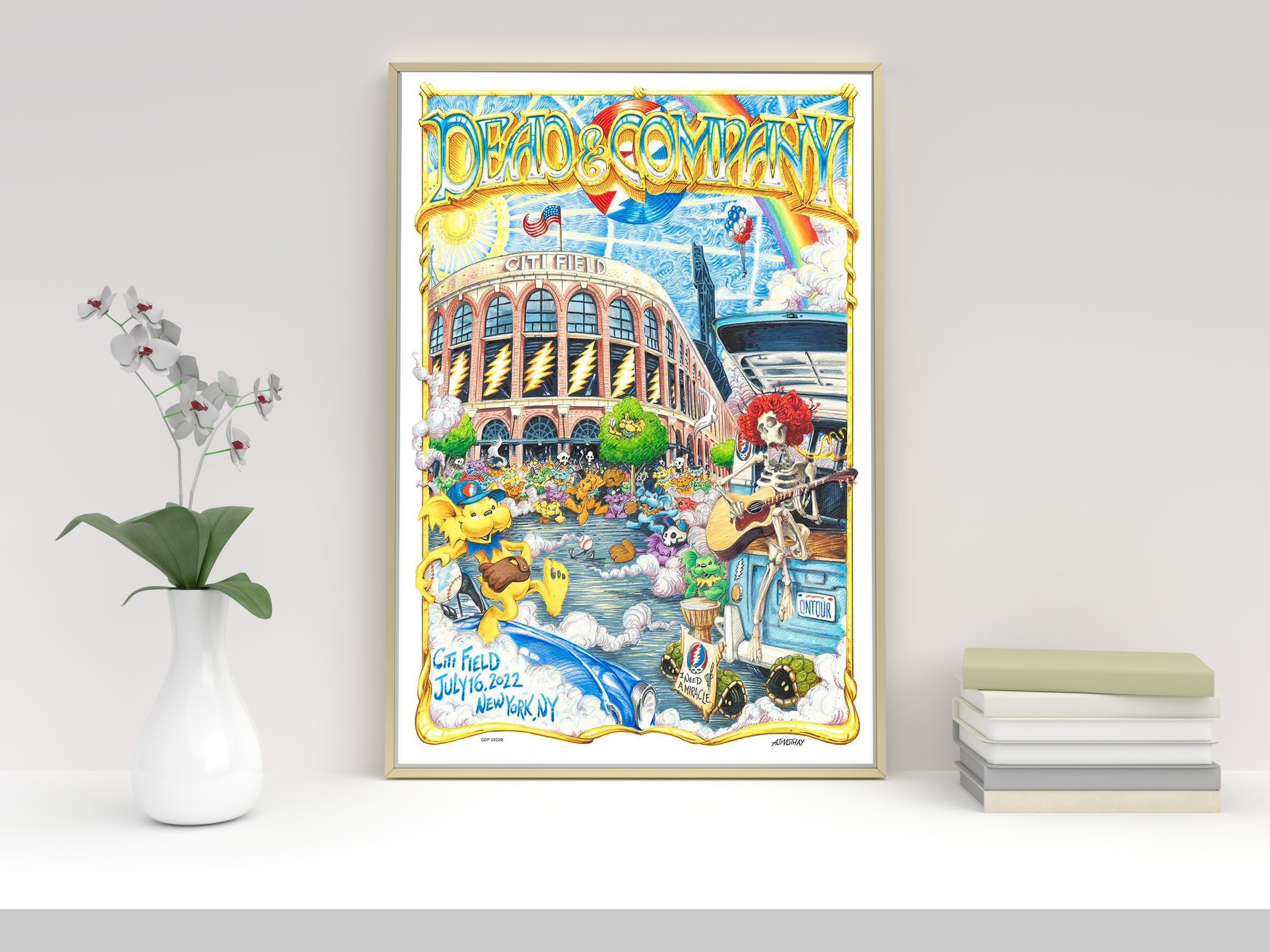 Dead and Company New York City Poster Etsy