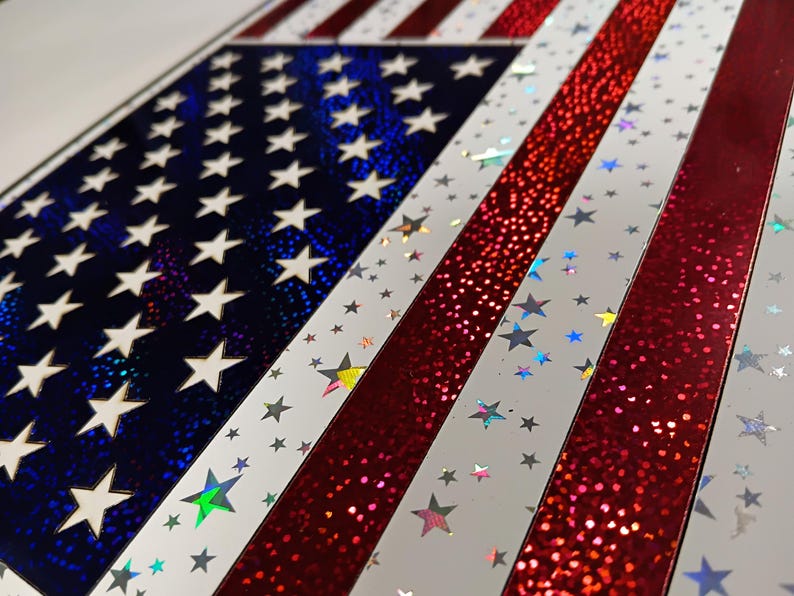 American Flag Bundle: Laser Cut File (SVG and Lightburn) - With Step by Step Video! image 9